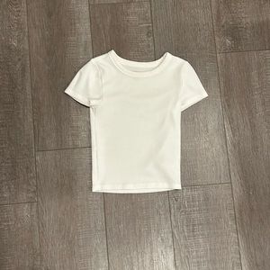 White american eagle crop top